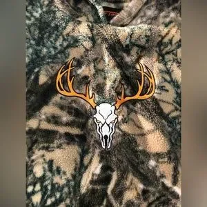 Shirts True Timber Camo Deer Skull Sherpa Hoodie Size Xl Poshmark